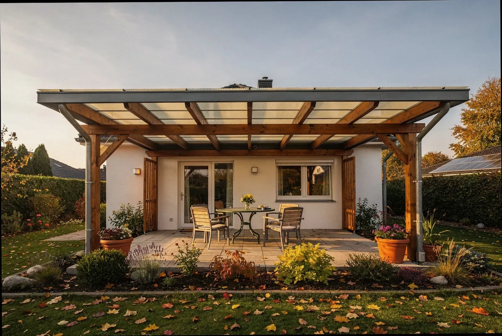 Alu-Terrassenüberdachung in Mannheim